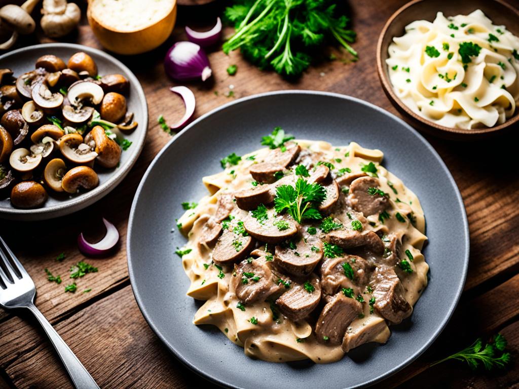 keto beef stroganoff