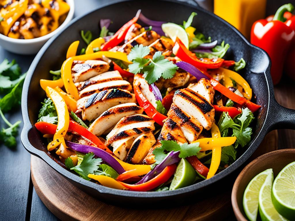 keto chicken fajitas