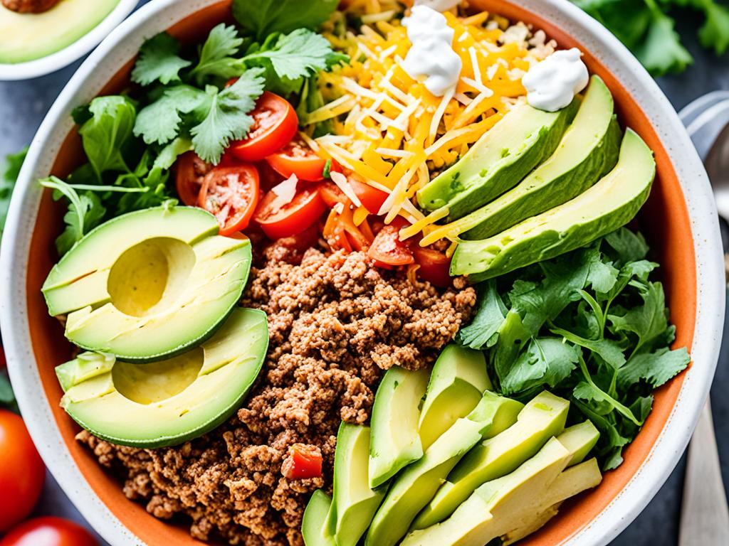 keto taco bowl